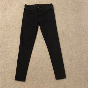soild black jeans